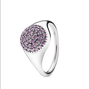 Purple pavé pandora ring!